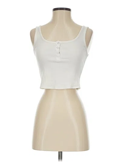 Pre-owned Forever 21 Tank Top Ivory Strapless Neckline Tops