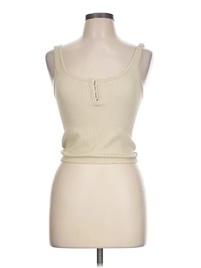 Pre-owned Forever 21 Tank Top Ivory Strapless Neckline Tops