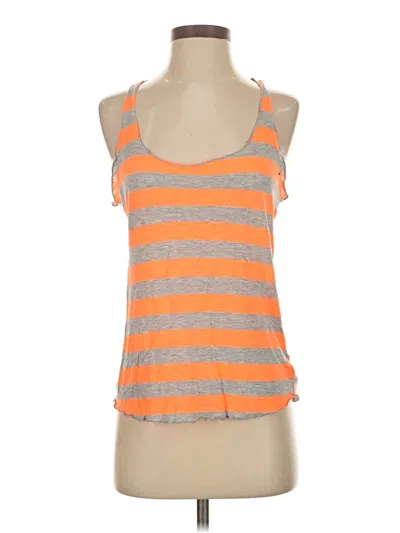 Pre-owned Forever 21 Tank Top Orange Halter Neckline Tops