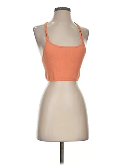 Pre-owned Forever 21 Tank Top Orange Halter Neckline Tops