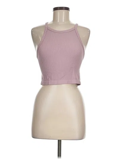 Pre-owned Forever 21 Tank Top Pink Halter Neckline Tops