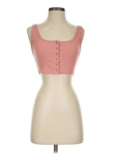 Pre-owned Forever 21 Tank Top Pink Strapless Neckline Tops