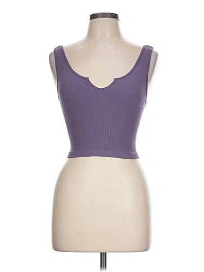 Pre-owned Forever 21 Tank Top Purple Strapless Neckline Tops