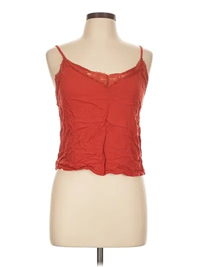 Pre-owned Forever 21 Tank Top Red Strapless Neckline Tops