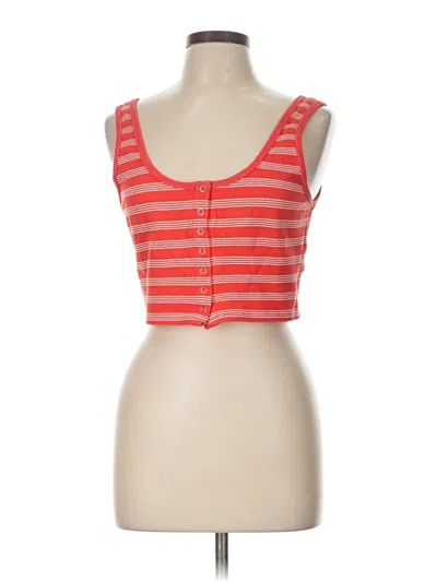 Pre-owned Forever 21 Tank Top Red Sweetheart Neckline Tops