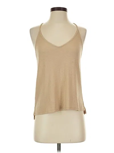 Pre-owned Forever 21 Tank Top Tan Halter Neckline Tops