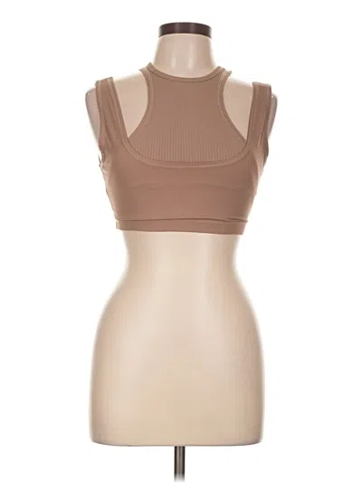 Pre-owned Forever 21 Tank Top Tan Strapless Neckline Tops