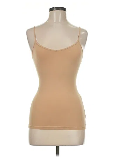 Pre-owned Forever 21 Tank Top Tan Strapless Neckline Tops