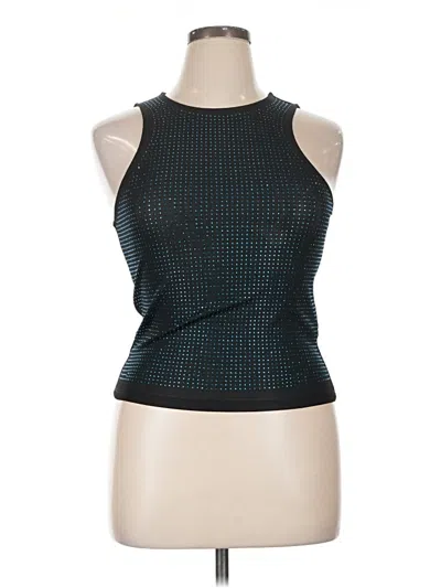 Pre-owned Forever 21 Tank Top Teal Halter Neckline Tops