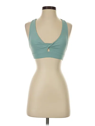 Pre-owned Forever 21 Tank Top Teal Halter Neckline Tops