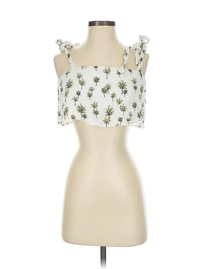 Pre-owned Forever 21 Tank Top White Strapless Neckline Tops