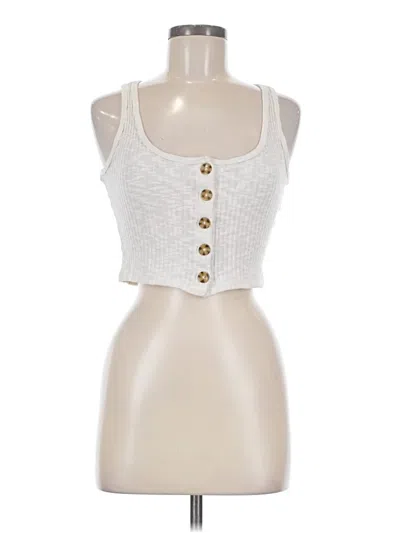 Pre-owned Forever 21 Tank Top White Strapless Neckline Tops