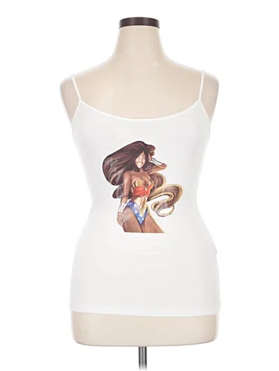 Pre-owned Forever 21 Tank Top White Strapless Neckline Tops