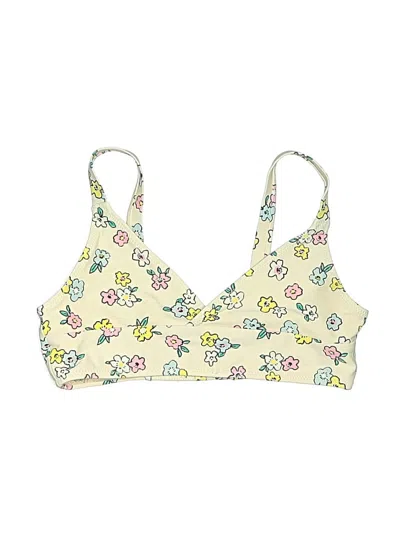 Pre-owned Forever 21 Kids' Tank Top Yellow Halter Neckline Tops