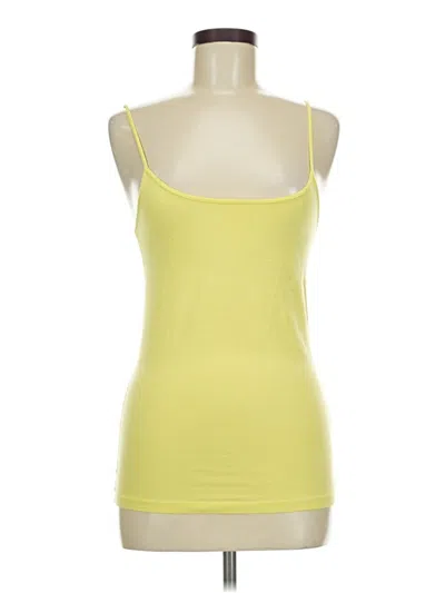 Pre-owned Forever 21 Tank Top Yellow Strapless Neckline Tops