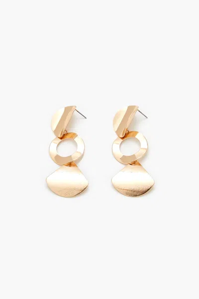 Forever 21 Tiered Geo Drop Earrings In Transparent