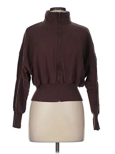 Pre-owned Forever 21 Track Jacket In Burgundy