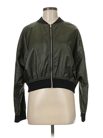 Pre-owned Forever 21 Track Jacket In Green