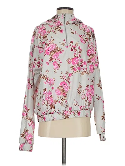 Pre-owned Forever 21 Track Jacket In Silver