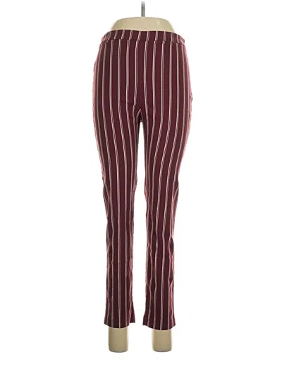 Pre-owned Forever 21 Track Pants In Burgundy