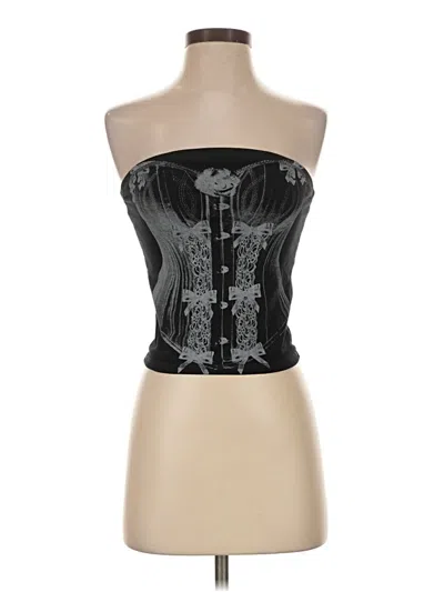 Pre-owned Forever 21 Tube Top Black Strapless Neckline Tops