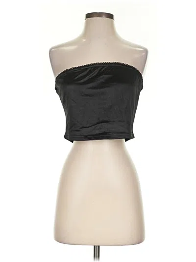 Forever 21 Tube Top Black Strapless Neckline Tops