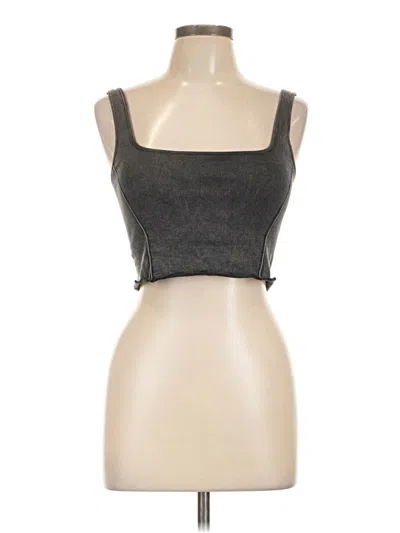 Pre-owned Forever 21 Tube Top Gray Strapless Neckline Tops