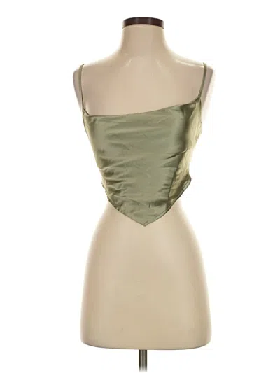Pre-owned Forever 21 Tube Top Green Strapless Neckline Tops