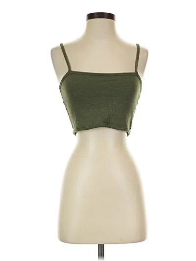 Pre-owned Forever 21 Tube Top Green Strapless Neckline Tops