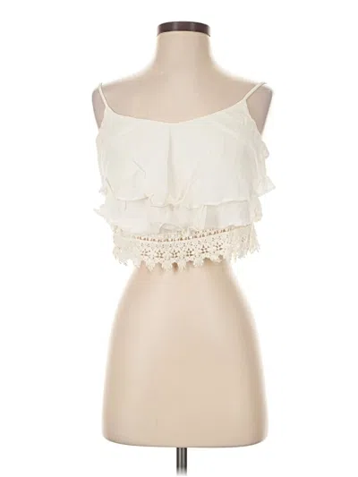 Pre-owned Forever 21 Tube Top Ivory Strapless Neckline Tops