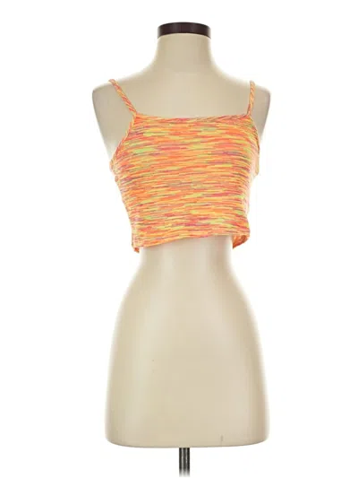Pre-owned Forever 21 Tube Top Orange Strapless Neckline Tops