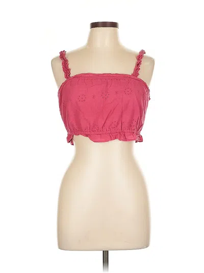 Pre-owned Forever 21 Tube Top Pink Strapless Neckline Tops