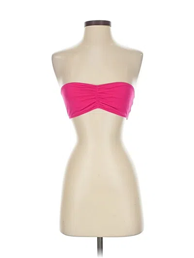 Pre-owned Forever 21 Tube Top Pink Strapless Neckline Tops
