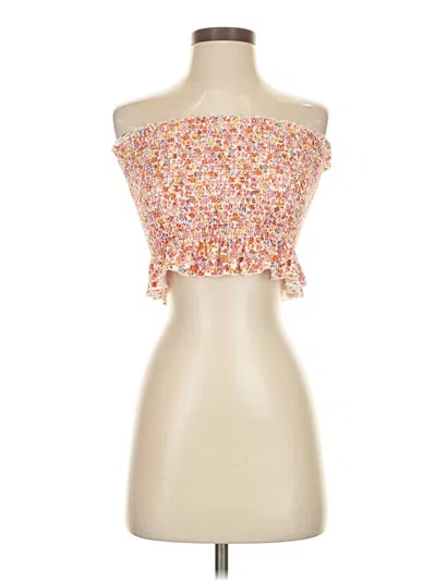 Pre-owned Forever 21 Tube Top Pink Strapless Neckline Tops