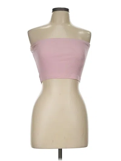 Pre-owned Forever 21 Tube Top Pink Strapless Neckline Tops
