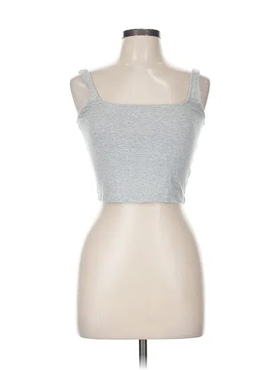 Pre-owned Forever 21 Tube Top Silver Sweetheart Neckline Tops