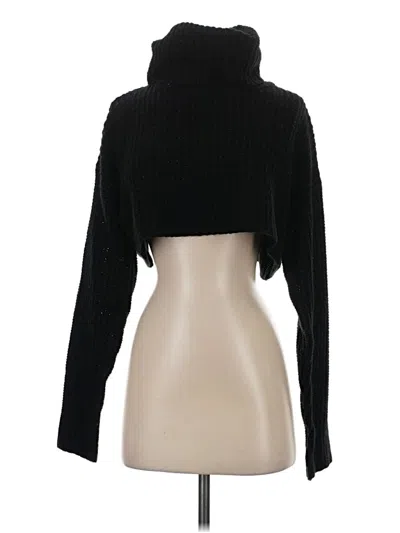 Pre-owned Forever 21 Turtleneck Sweater In Black