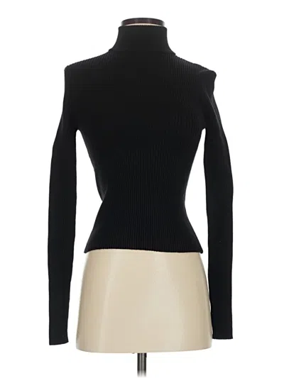 Pre-owned Forever 21 Turtleneck Sweater In Black