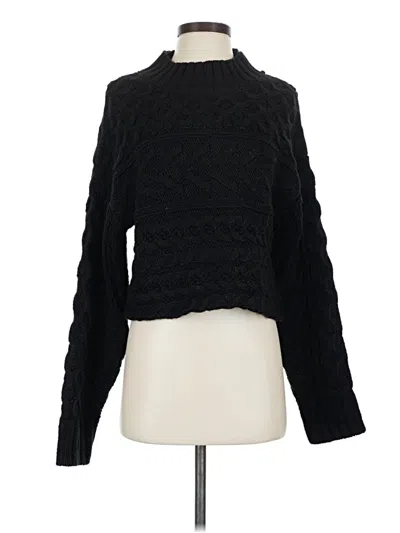 Pre-owned Forever 21 Turtleneck Sweater In Black