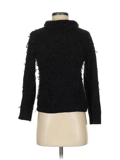 Pre-owned Forever 21 Turtleneck Sweater In Black