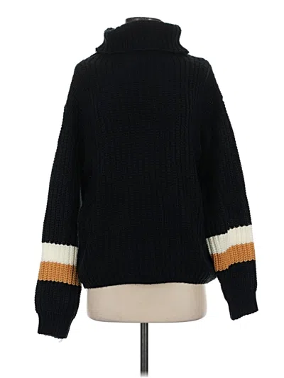Pre-owned Forever 21 Turtleneck Sweater In Black