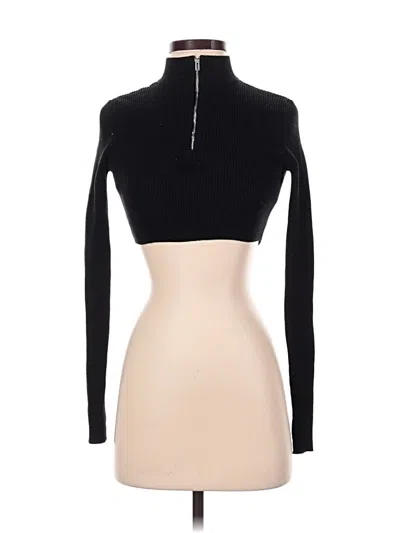 Pre-owned Forever 21 Turtleneck Sweater In Black