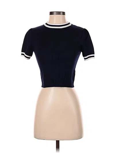 Pre-owned Forever 21 Turtleneck Sweater In Blue