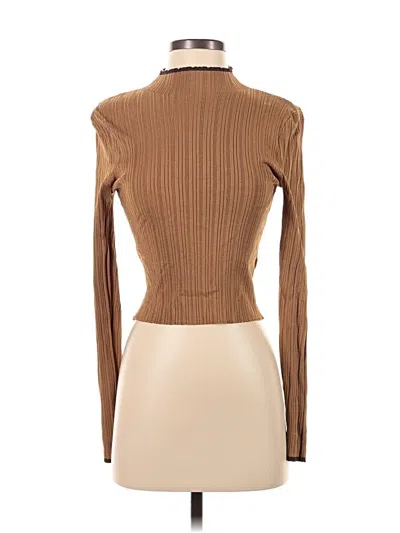 Pre-owned Forever 21 Turtleneck Sweater In Brown