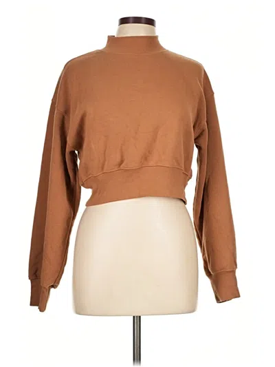 Pre-owned Forever 21 Turtleneck Sweater In Brown