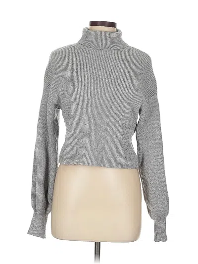 Pre-owned Forever 21 Turtleneck Sweater In Gray
