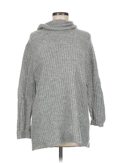 Pre-owned Forever 21 Turtleneck Sweater In Gray