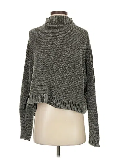 Pre-owned Forever 21 Turtleneck Sweater In Gray