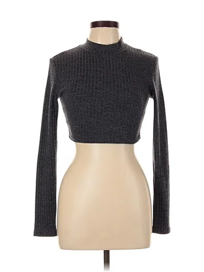 Pre-owned Forever 21 Turtleneck Sweater In Gray