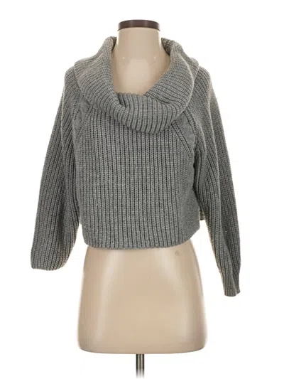 Pre-owned Forever 21 Turtleneck Sweater In Gray